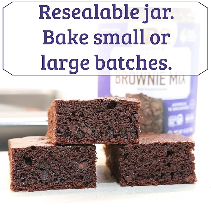 PB2 Pantry Bundle of Chocolate Chip Brownie Double Chocolate Chip Cookie &amp Chocolate Chip Cookie Mix | Certified Vegan Gluten-Free Non-GMO 4g Plant Protein per Serving 16oz Jars [Pack Of 3]