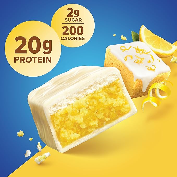 Pure Protein Bars Nutritious Snacks to Support Energy Lemon Cake 6 Count (Pack of 1)