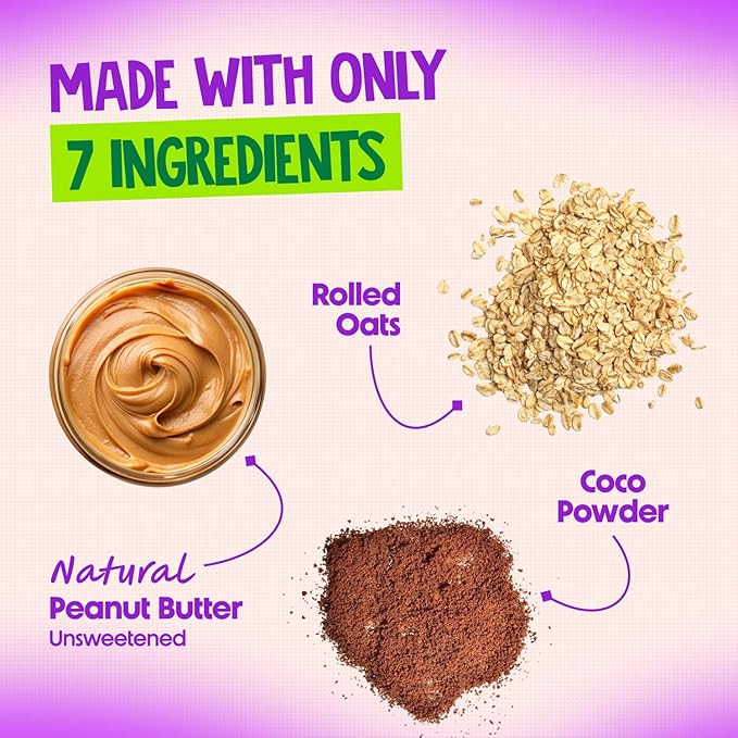 ALPINO Peanut Butter Super Oats Chocolate | 21% High Protein | Made with Rolled Oats Chocolate Peanut Butter &amp Cocoa | No Added Sugar &amp Salt | Gluten-Free | Vegan (35.2 oz)