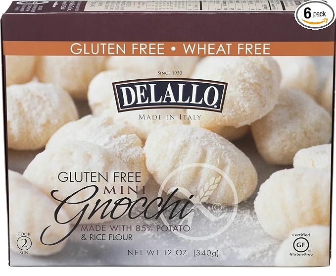 DeLallo Italian Gnocchi Gluten Free Non GMO 12 Ounces (Pack Of 6)