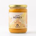 Mellona 100% Raw Honey Unfiltered with Bee Pollen - Natural Honey Raw Unprocessed Unheated &amp Unfiltered No Artificial Additives Pure Superfood 700 Gram