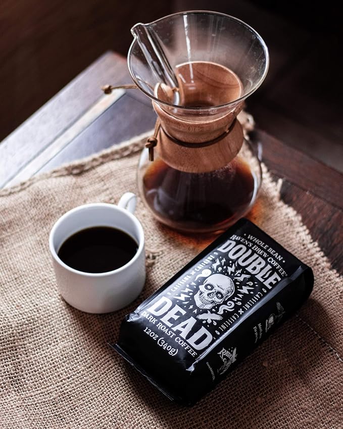 Raven's Brew Whole Bean Coffee Variety Pack - 3 Delicious Flavors - Double Dead Bruin Blend and Wicked Wolf - 12oz each