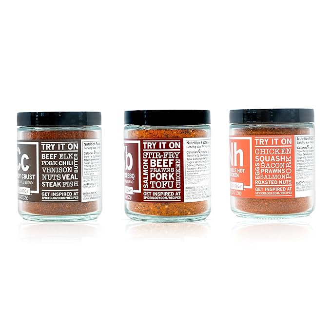 Spiceology – Grilling Seasoning Bundle – Cowboy Crust Korean BBQ and Nashville Hot Blends – Gourmet Spice Set for Beef Pork Chicken and More – Elevate Your BBQ with Premium Flavors