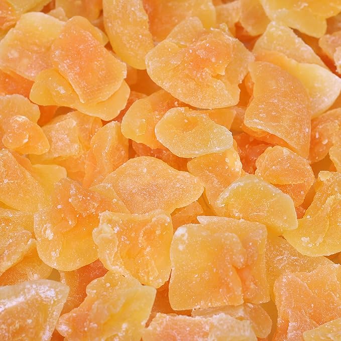 Dried Cantaloupe Chunks by It’s Delish 1 lb Bulk Bag | Best For Snacking Baking Cooking Nutritious and Healthy Snack High in Fiber | Tropical Melon Candied Dried Fruit Low Sugar | Vegan &amp Kos