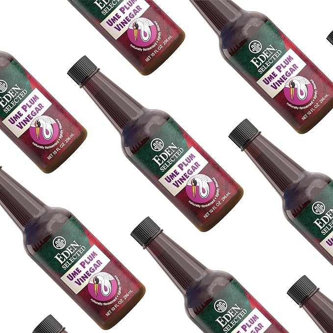 Eden Ume Plum Vinegar Traditionally Made in Japan No Chemical Additives 10 oz Amber Glass Bottle (3-Pack)
