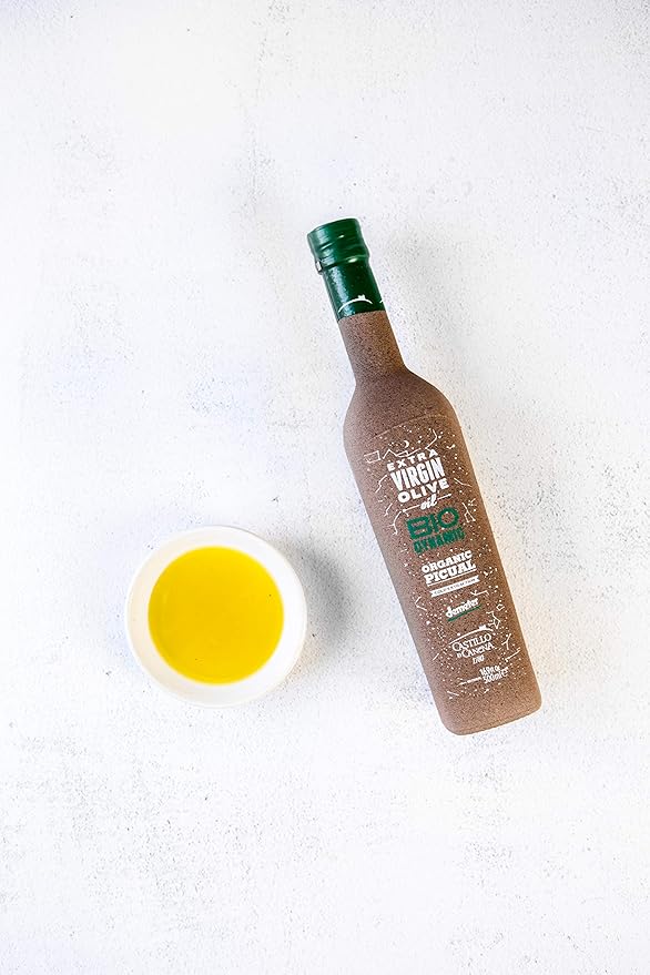 Castillo de Canena Organic Extra Virgin Olive Oil | 500 Milliliters/16.9 Ounces | Cold Pressed | From Spain | Biodynamic &amp 100% Environmentally Sustainable (Picual)