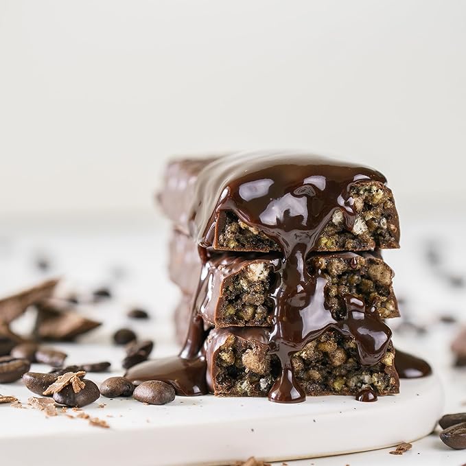NuGo Dark Chocolate Mocha 11g Protein Bar Vegan Gluten Free Non-GMO Kosher Pareve 24 Count