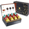 Teabloom Classic Black Teas – Organic Assortment with 12 Plant-Based Pyramid Sachets Earl Grey Darjeeling &amp English Breakfast Elegant Presentation Box for Tea Enthusiasts