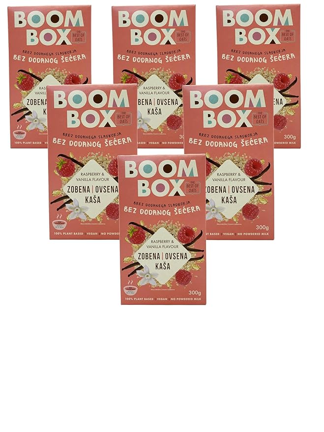 BOOM BOX High Protein Chocolate Oat Granola - 300g Energizing and Indulgent Breakfast (300G Vanilla)