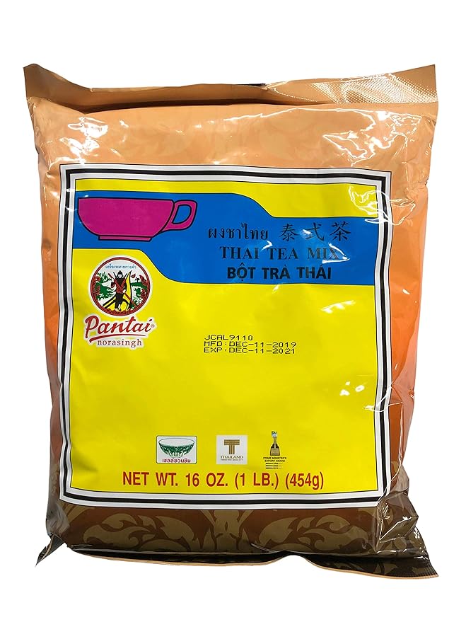 FOXCUP Thai Essentials Set: Pantai Thai Tea Powder Mix &amp Tea Mesh Strainer