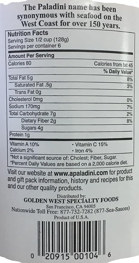 Paladini All-Natural Cioppino Pasta Sauce 26 oz. 2 bottles