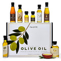 Thoughtfully Gourmet Olive Oil Sampler Gift Set Premium Extra-Virgin Olive Oil from Spain Natural Flavors Include Garlic Chili Smoky Bacon Mushroom Jalapeno and More Set of 8