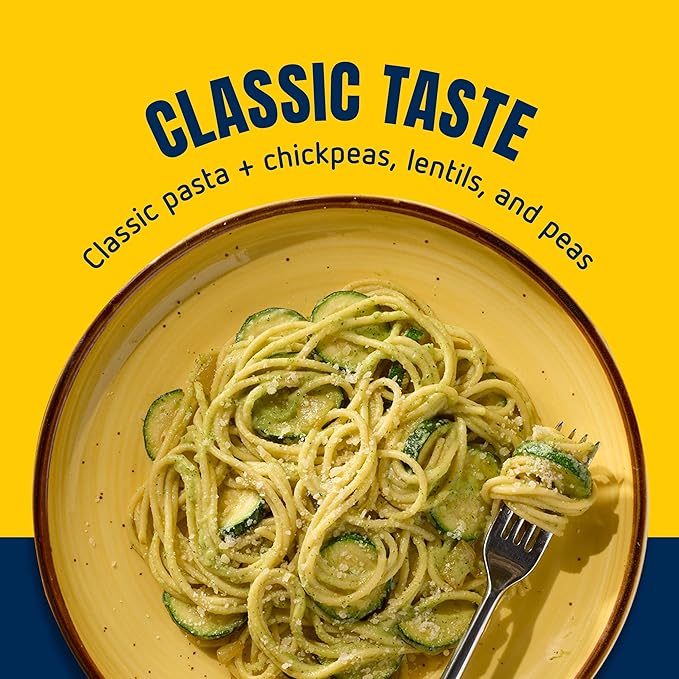 Barilla Protein+ (Plus) Spaghetti Pasta 14.5 Ounce (Pack of 20) - plant based - Made from Lentils Chickpeas &amp Peas - Non-GMO Kosher Certified