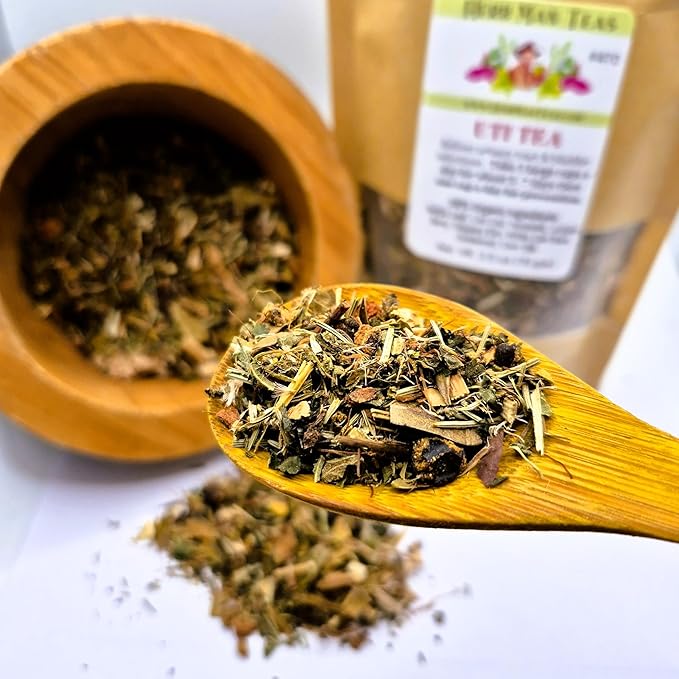 UTI TEA - Disinfects bladder kidneys urinary tract quickly formulated by master herbalist Khabir – 100% Organic Non-GMO No Additives