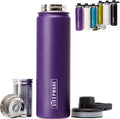 The Tea Spot Steepware Tea Tumbler Tea Thermos 22oz Violet- Travel Bottle with Tea Infuser for Loose Leaf Tea or Iced Coffee - Sleek Double-Walled Insulated Bottle