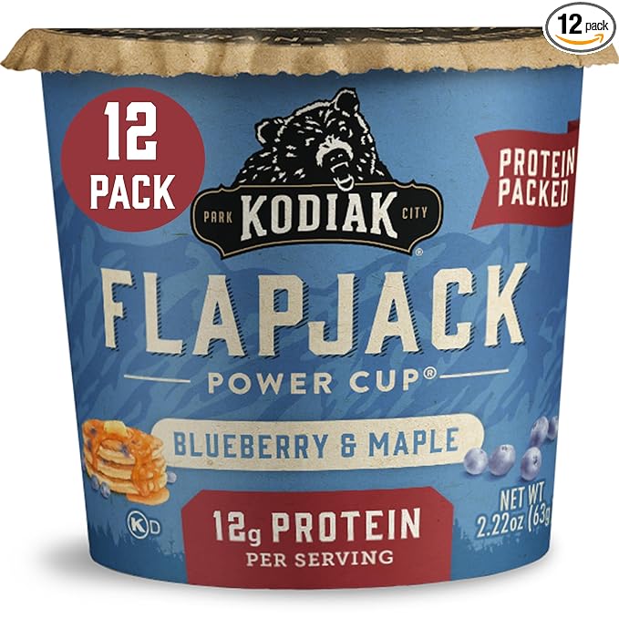 Kodiak Cakes Pancake On the Go Blueberry and Maple 2.16 Ounce (Pack of 12)
