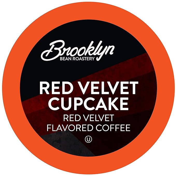 Brooklyn Beans Red Velvet Coffee Pods - Compatible with Keurig 2.0 K Cup Brewers 40 Count Dessert-Inspired Red Velvet Flavored