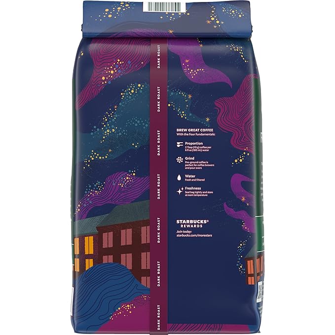 Starbucks Whole Coffee Beans Dark Roast Hot or Iced Coffee French Roast 40 oz