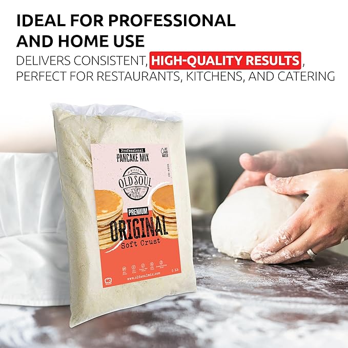 OldSoul Professional Poffertjes Mix | Mini Dutch Pancakes Dough Mix | Original Flavour (5 Lbs Traditional)