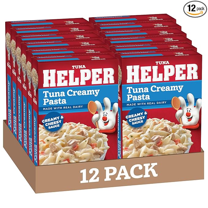 Tuna Helper Creamy Pasta Meal (5.5 oz - 12 Pack) No Artificial Flavors Ready in 3 Easy Steps Quick Meals for Midweek Dinners Busy Evenings &amp Families On-the-Go