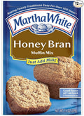 Martha White Muffin Mix Honey Bran 7.4-Ounce Packages (Pack of 12)