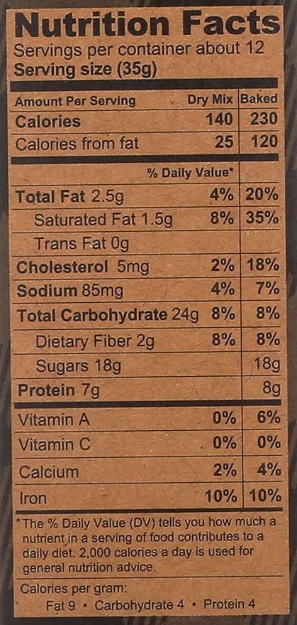 Kodiak Brownie Baking Mix Chocolate Fudge High Protein100% Whole Grains (Pack of 2)