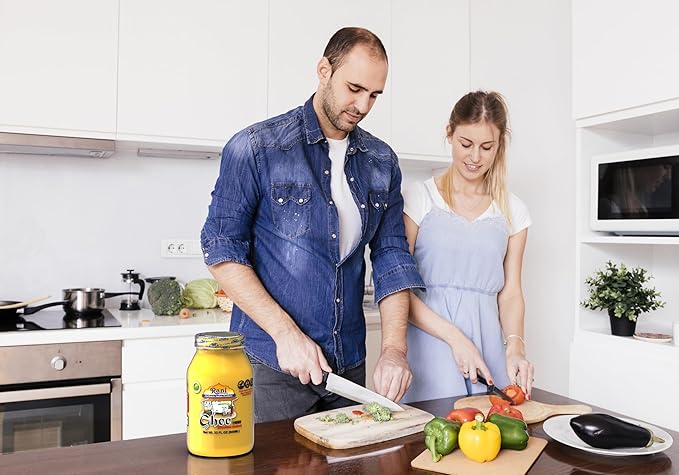 Rani Ghee Pure &amp Natural from Grass Fed Cows (Clarified Butter) 32oz(2lbs) 908g ~ Glass Jar | Paleo Friendly | Keto Friendly | Gluten Free | Kosher | Product of USA
