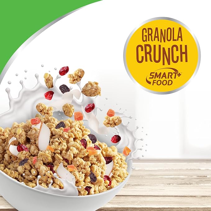FUTURELIFE Smart Food Crunch Granola | Berries and Fruit | 700g/24.7oz | 7g Protein | High Energy | Contains Probiotics | Rolled Oats | High In Dietary Fiber | 1 Pack |