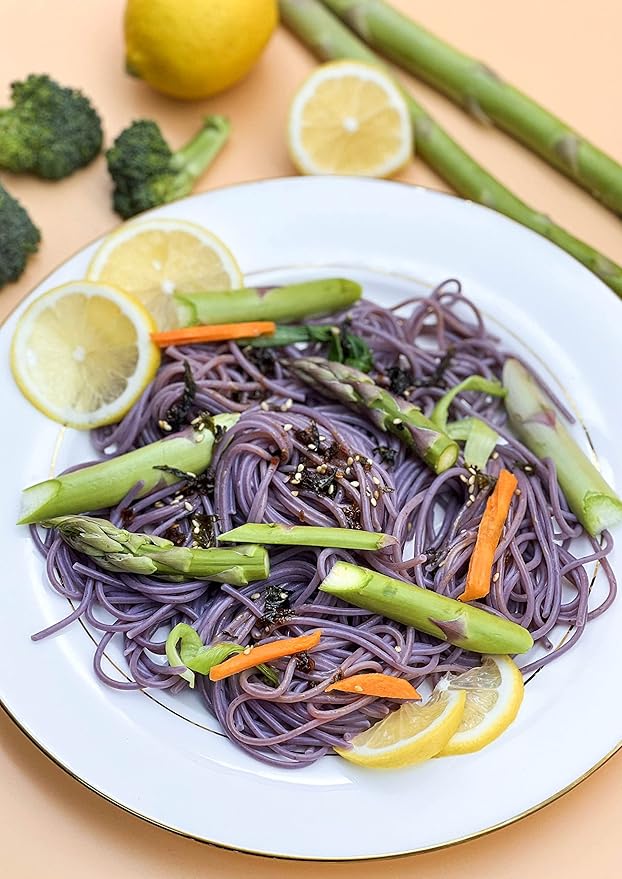 Big Green Organic Food- Organic Purple Yam + Millet Spaghetti Premium Ube Gluten-Free Vegan (12)