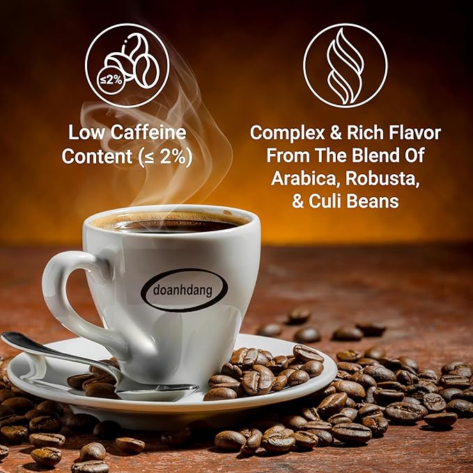 doanhdang - 17.6 Oz Premium Yellow Bourbon Whole Bean Coffee 100% Medium Roast Rich Flavor for Espresso Shot and Brew Origin from Vietnam Whole Med Roast Beans
