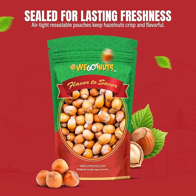 Hazelnuts (Filberts) In Shell Raw - We Got Nuts (4LBS.)