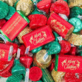 200pcs Personalized Christmas Candy Kit Hershey Chocolate Party Favors - Merry Christmas Mix