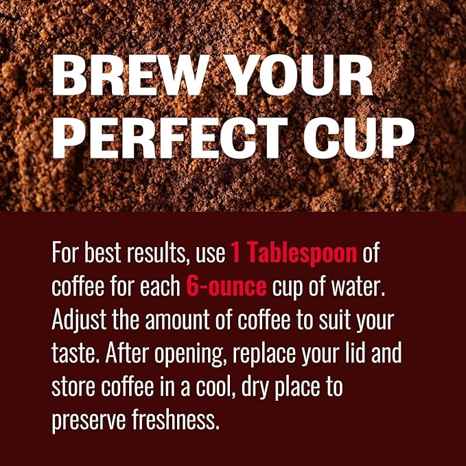 Hills Bros. Perfect Balance Ground Coffee – Premium Arabica Coffee Beans – Medium Roast Rich Flavor Cup After Cup – Recyclable Steel Can for Freshness – Certified Kosher – 10.3oz Can Pack of 6