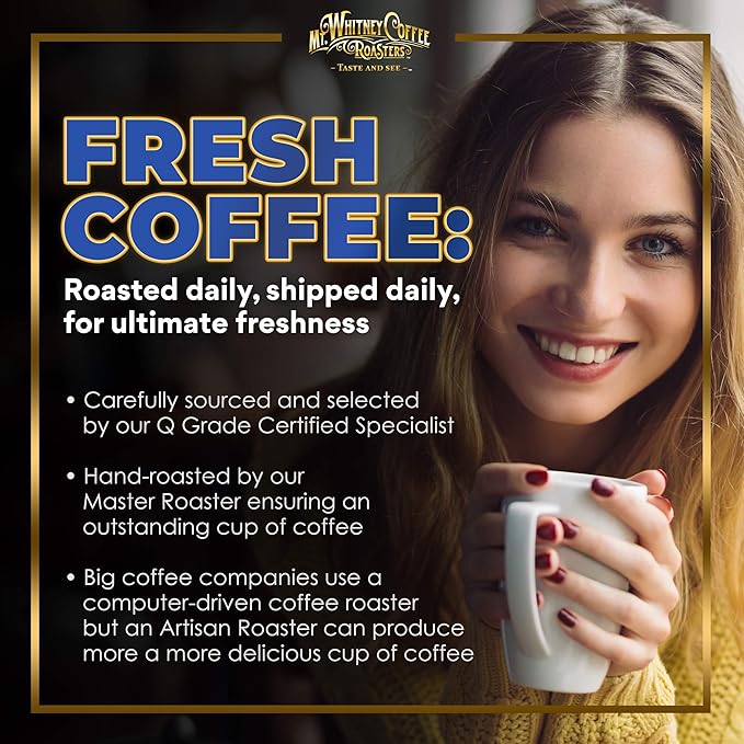 Mt. Whitney Organic Mammoth Espresso Low Acid Coffee (Whole Bean 12 Oz)