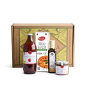 Mercato di Bellina Organic Pizza Kit Gift Basket - Authentic Homemade Gluten Free Pizza Making Kit for Home Cooks Italian Gift Basket Includes Organic Crust Mix Sauce EVOO &amp Sun-Dried Tomatoes
