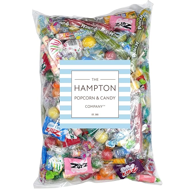 Sour Candy Variety Pack 4 Pound Sour Candy Mix Individually Wrapped Bulk Candies Party Mix Assortment Pinata Stuffers Candies For Goodie Bags