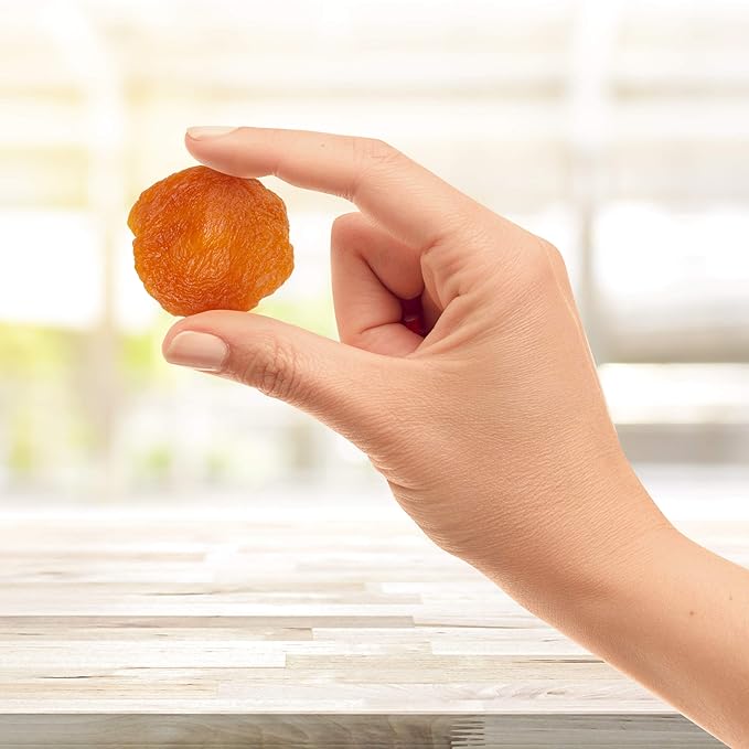 Traina Home Grown California Sun Dried Jumbo Ruby Royal Apricot Halves - SEASONAL/LIMITED - Healthy No Sugar Added Non GMO Gluten Free Kosher Certified Vegan Value Size (5 lbs)