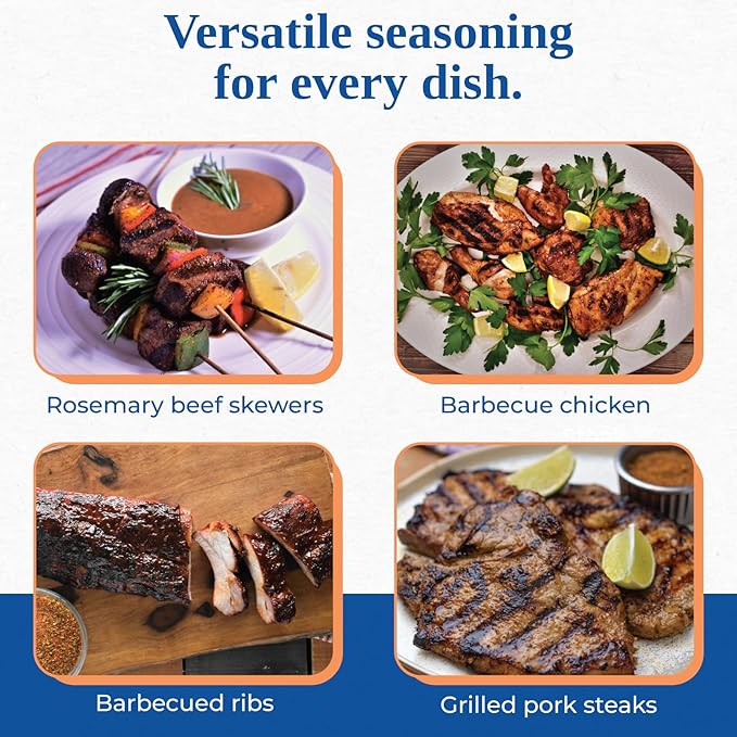 Chef Paul Barbecue Magic Seasoning Blends | All Purpose Seasoning for Grilling &amp Smoking | Smoky Slightly Peppery BBQ Rub | Dry Rub for Chicken Ribs &amp Burgers | BBQ Seasoning | 24 oz (Pack o