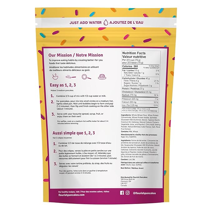 Flourish Mix Pancake Birthday Cake (8 Pack) 16 oz