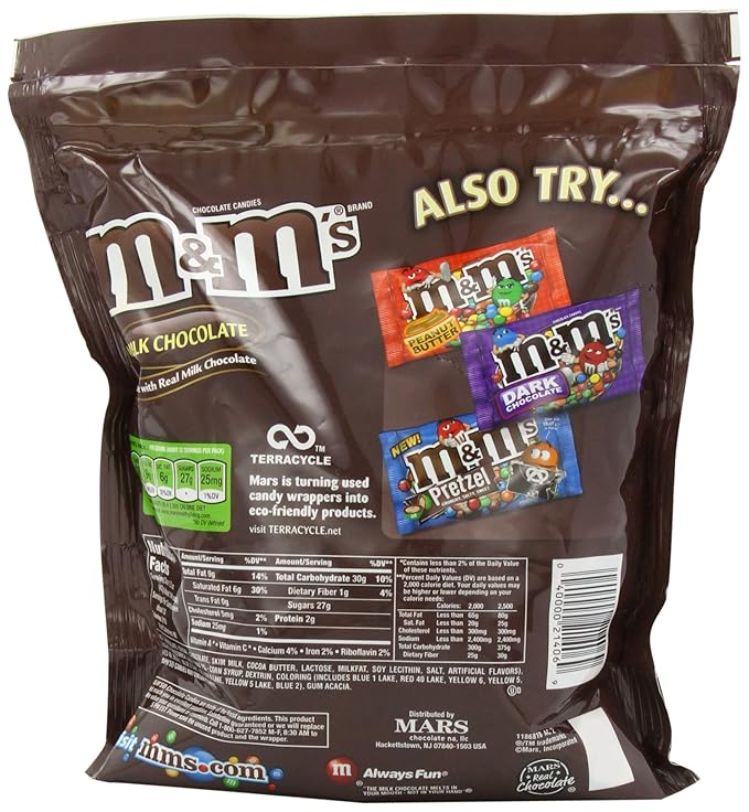 M&ampM Candy Milk Chocolate 56 Ounce