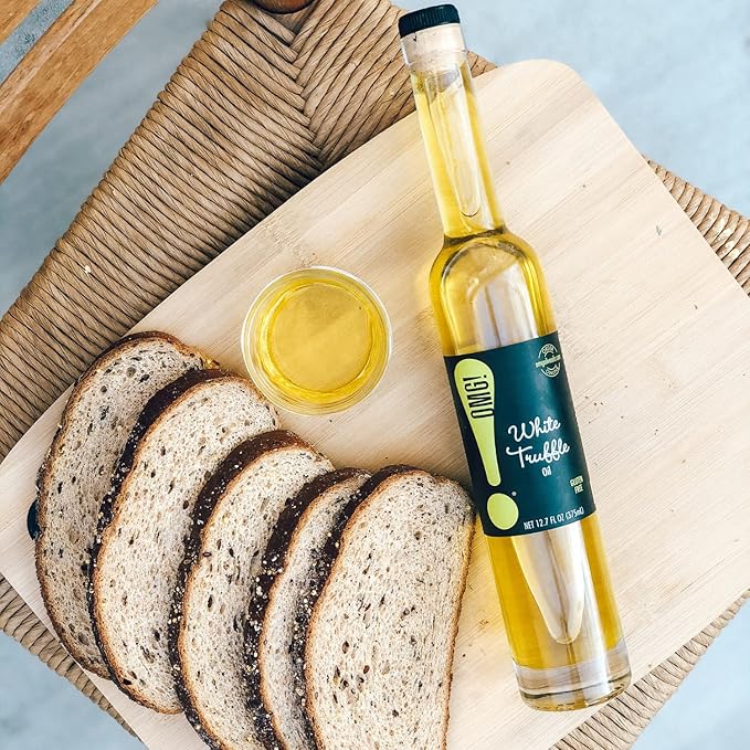 OMG!: Delicious Dipping Oil | As found in Pike Place Market | Perfect for breads veggies salads and marinades. (White Truffle 375ml/12.7oz)