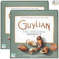 GuyLian Easter Chocolate Candy Seashells 8.82 oz Gift Box (Pack of 2): 22 Pieces Milk Chocolate Hazelnut Praliné Filling Easter Basket Stuffers for Adults Gifts