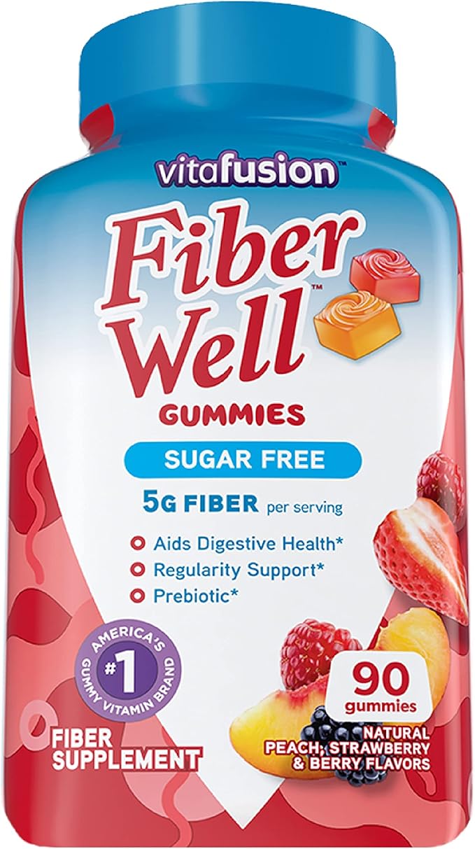 Quest Mini Protein Bars and Vitafusion Sugar Free Fiber Gummies Bundle 14 Count Protein Bars and 90 Count Fiber Supplements