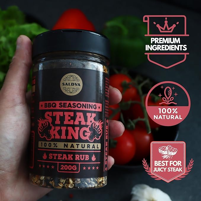 Meat Lover's Selection of 3 BBQ Rubs - Adam's Rib + Sweet Texas + Steak King - 100% Natural Large Jars