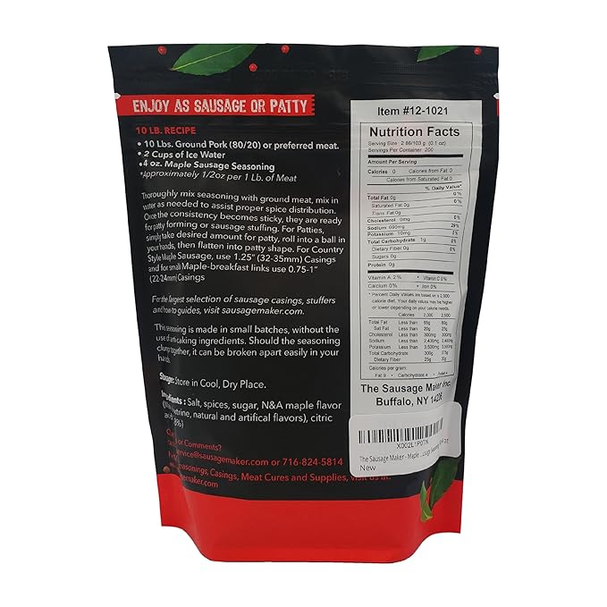 The Sausage Maker - Maple Sausage Seasoning 1 lb. 4 oz
