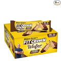 FITCRUNCH Wafer Protein Bars 16g of Protein &amp 3g of Sugar (9 Bars Chocolate Peanut Butter)