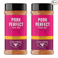 Fire &amp Smoke Society Pork Perfect Pork Rub | BBQ Seasoning for Smoking and Grilling Meat | Ribs Rub Spices | Paprika Mustard Cayenne Pepper &amp Salt | XL (2-Pack)