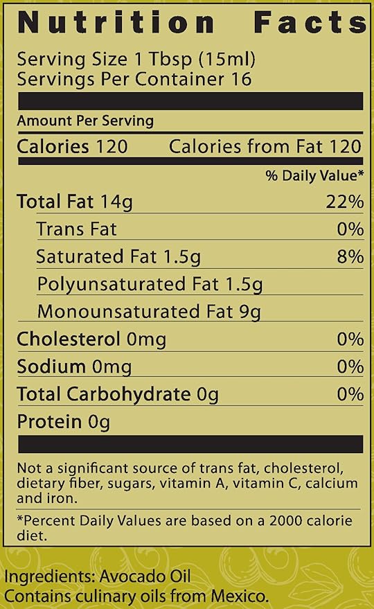 Pacifica Culinaria COLD PRESSED Extra Virgin Avocado Oil Made in USA 8.5 fl oz (250ml) Bottle (All natural Avocado Oil)