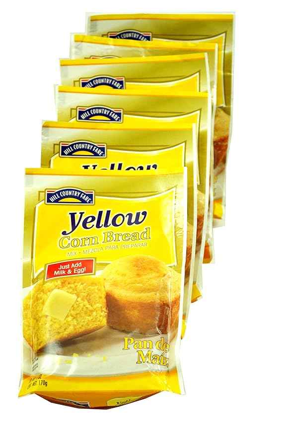 Hill Country Fare Yellow Corn Bread Mix 6 Oz (Pack of 6)