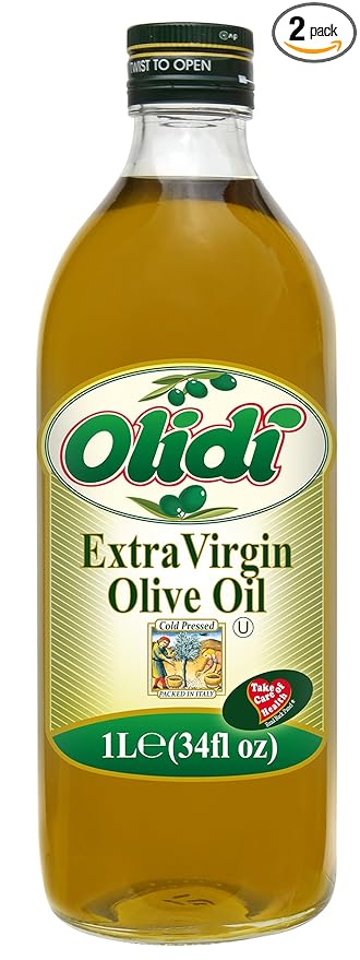 Olidi Extra Virgin Olive Oil 33-Ounce Bottles (Pack of 2)